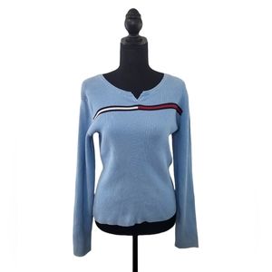 Baby blue Tommy Hilfiger classic v neck size large